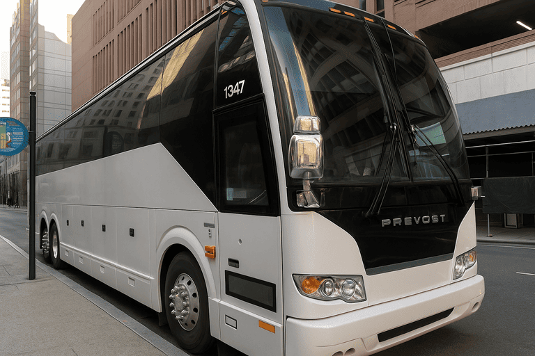 a Charter Bus Rental Missoula coach bus